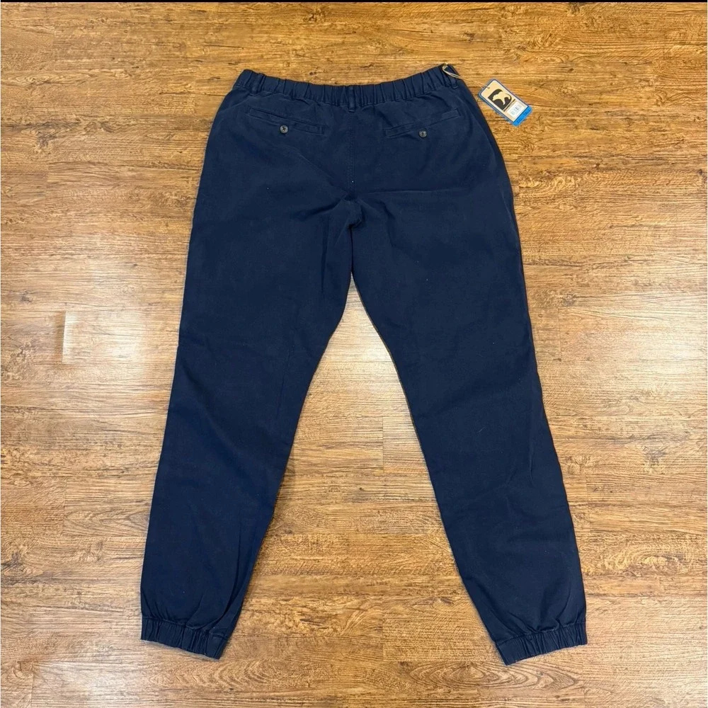 BEARBOTTOM Blue Casual Elastic Waist Cuff Stretch Joggers Pants Men's 2XLT 38x33